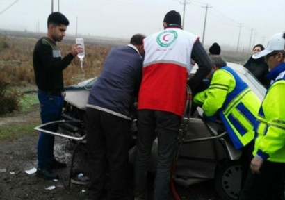 ۵ کشته و زخمی در حادثه رانندگی در آزادشهر