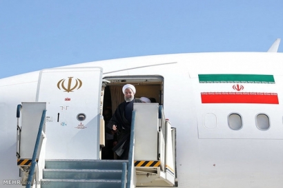 روحانی گرگان را به مقصد تهران ترک کرد