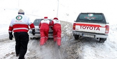 نجات 152 نفر گرفتار در برف محور «توسکستان» گرگان