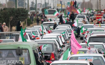 راهپیمایی خودرویی یوم الله ۲۲ بهمن در گنبد کاووس