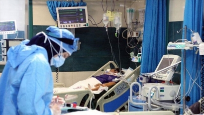 بستری ۱۰۴ گلستانی در بخش مراقبت‌های ویژه بیماران کرونایی