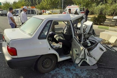 فوت راننده پراید در تصادف ۳ دستگاه خودرو در جاده بندرترکمن