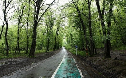 پارک جنگلی النگدره در روزهای بهاری